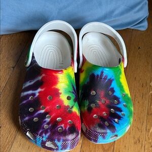 Colorful Tie-Dye Crocs